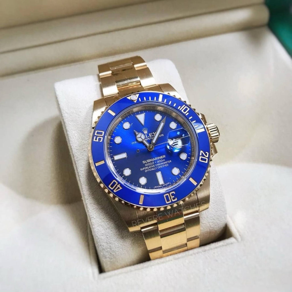 ROLEX-submariner Gold Blue