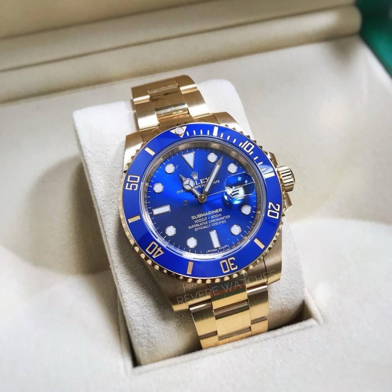 ROLEX-submariner Gold Blue