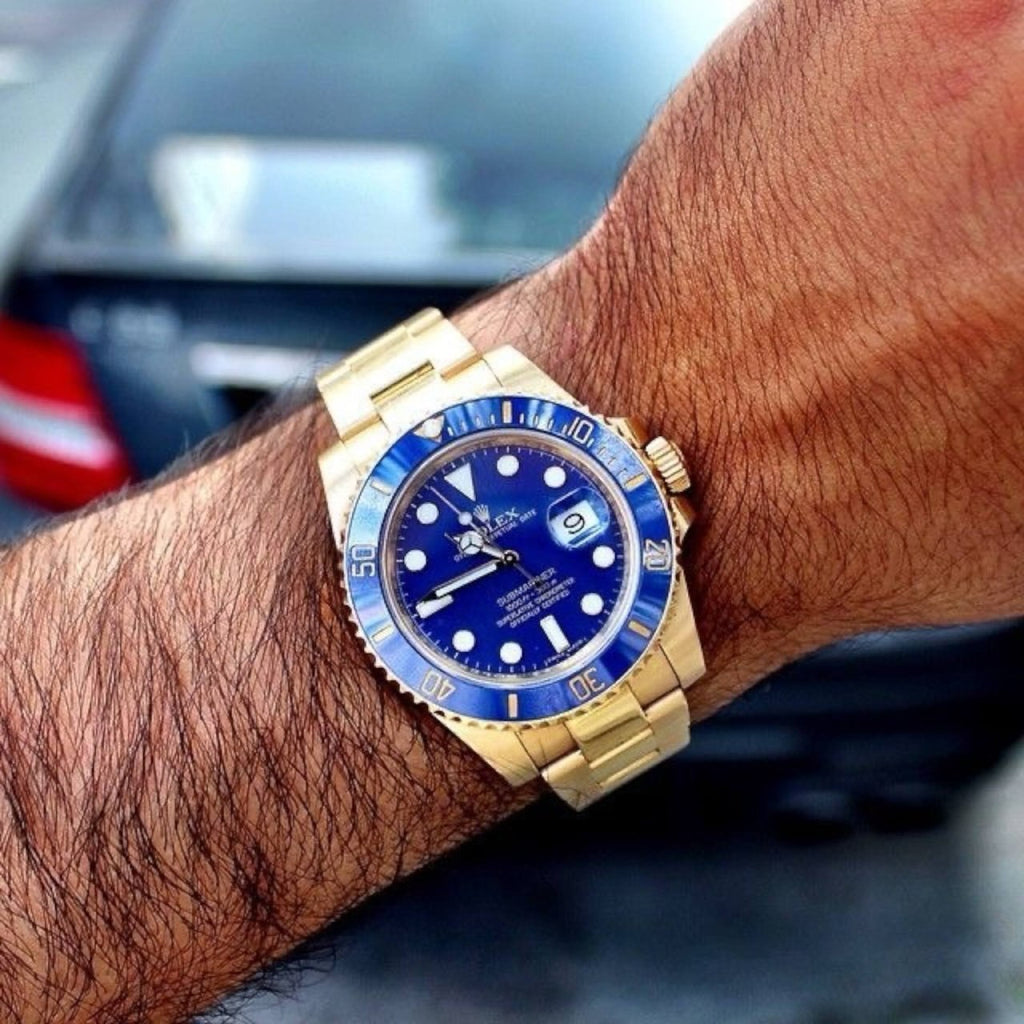ROLEX-submariner Gold Blue