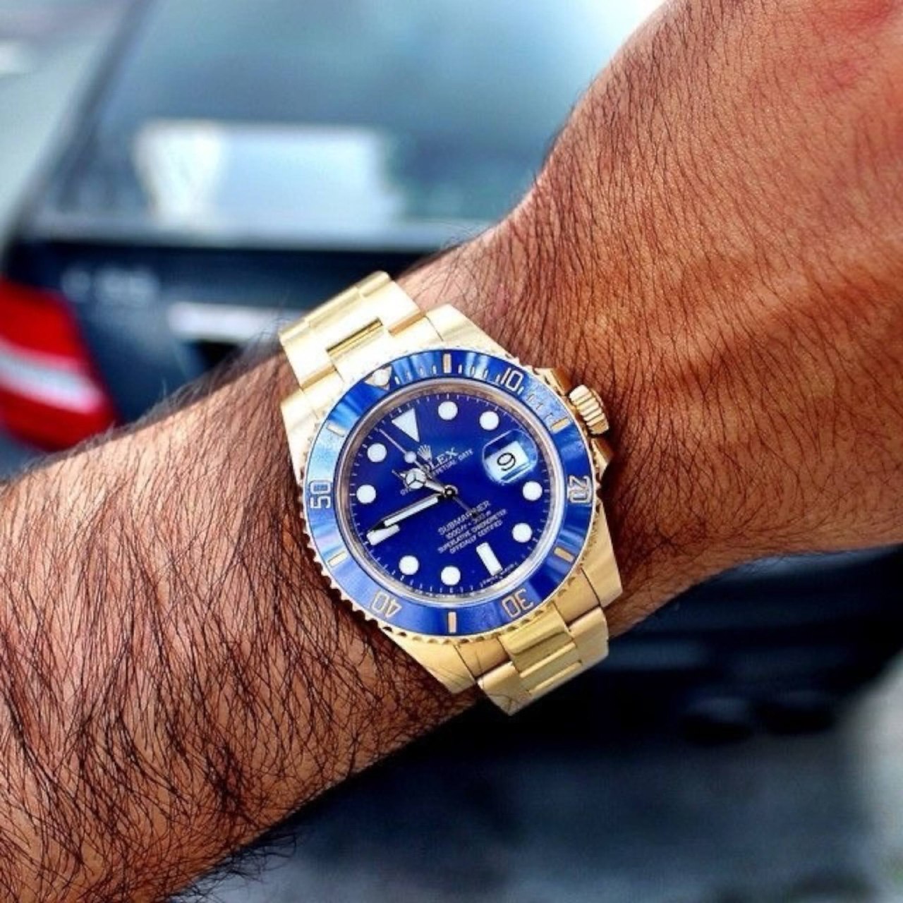 ROLEX-submariner Gold Blue